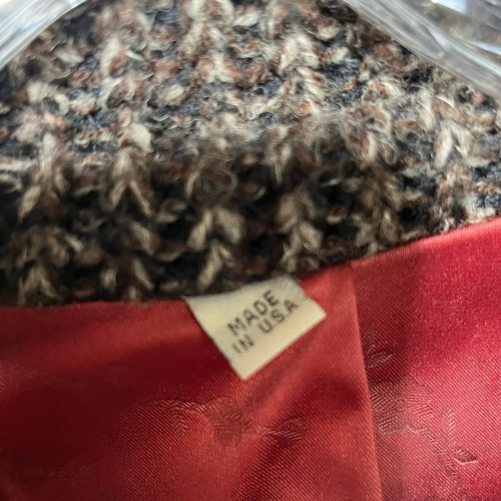 Vintage faux fur and knit jacket by Grandella - Picture 3 of 7